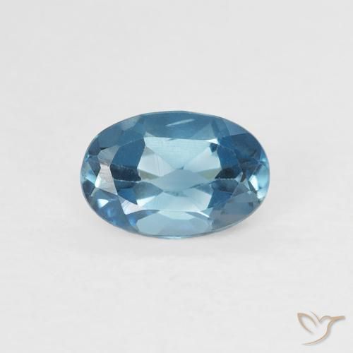0.64ct Natural London Blue Topaz, Oval, VS