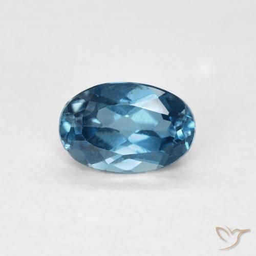 0.57ct Natural London Blue Topaz, Oval, VVS