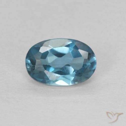 0.63ct Natural London Blue Topaz, Oval, VVS