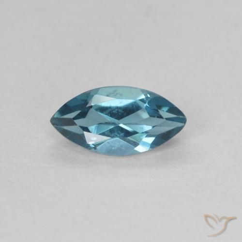 0.47ct Natural London Blue Topaz, Marquise, VVS