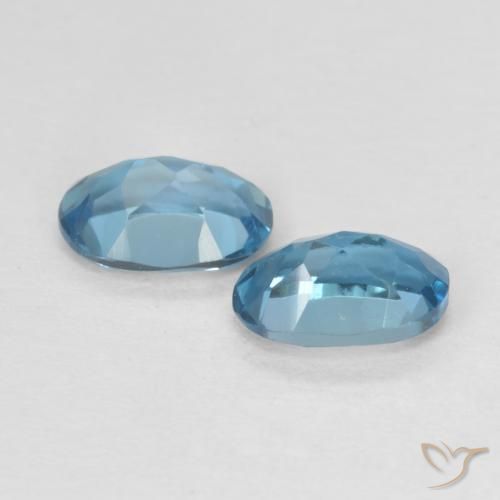 Topaz Gemstones in 6 x 4 mm (calibrated) Size for Sale, Topaz Stones in London Blue Color