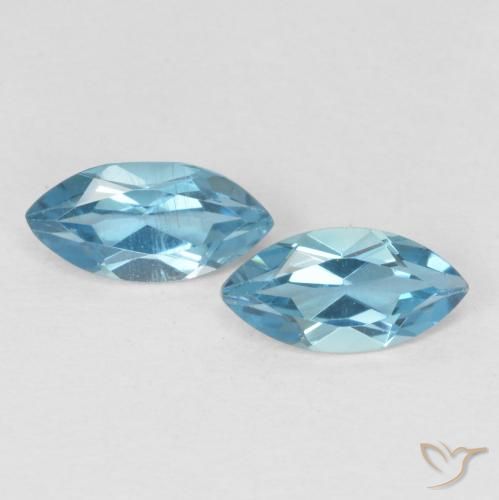0.84ctw Natural London Blue Topaz, Marquise, VS