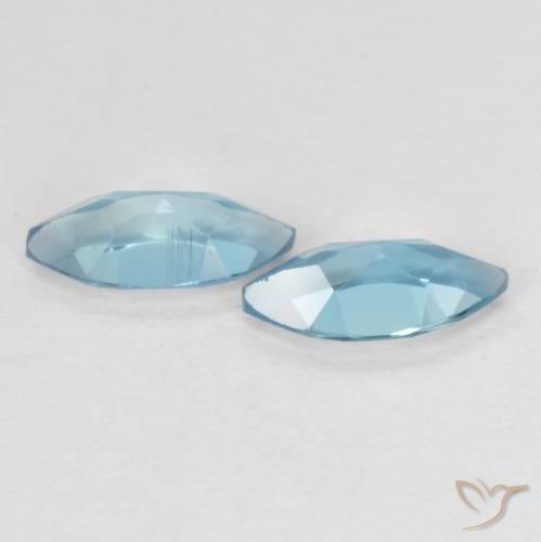 Topaz Gemstones in 7 x 3.5 mm (calibrated) Size for Sale, Topaz Stones in London Blue Color