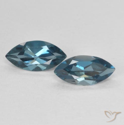 0.90ctw Natural London Blue Topaz, Marquise, VVS-VS