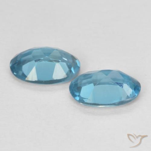 Topaz Gemstones in 6.2 x 4.2 mm Size for Sale, Topaz Stones in London Blue Color