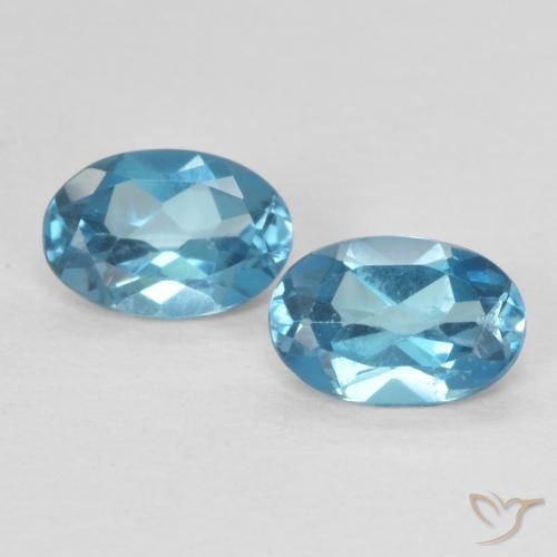 1.04ctw Natural London Blue Topaz, Oval, VVS-VS