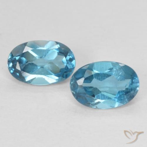 1.22ctw Natural London Blue Topaz, Oval, VS
