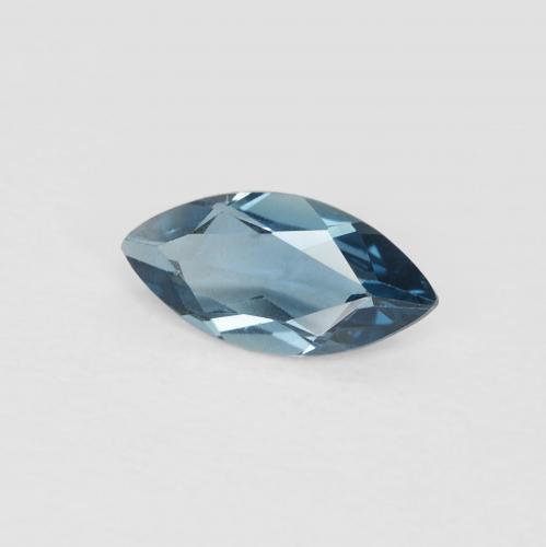 0.55 ct Blue Topaz Stone, Natural Topaz in Marquise Facet Shape for Sale