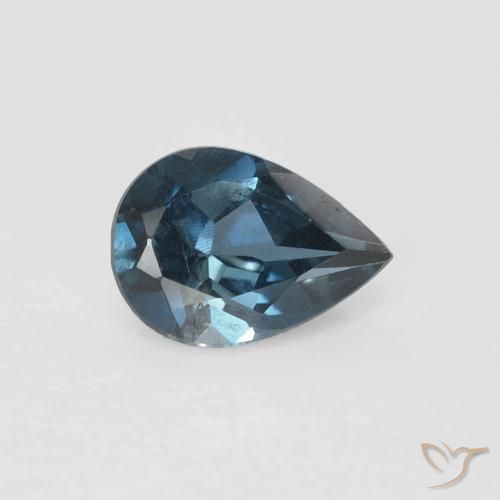0.85 ct Blue Topaz Stone, Natural Topaz in Pear Facet Shape for Sale
