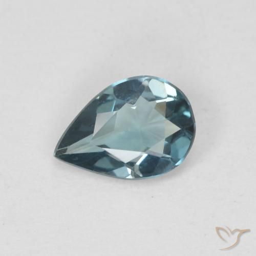 0.53ct Natural London Blue Topaz, Pear Shape, VVS-VS