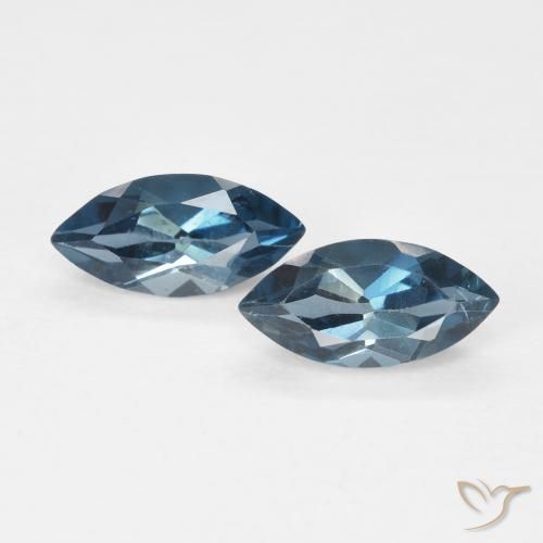 0.98ctw Natural London Blue Topaz, Marquise, VS