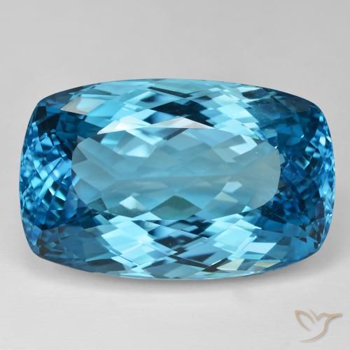 Best Cushion-Cut Swiss Blue Topaz for a Necklace