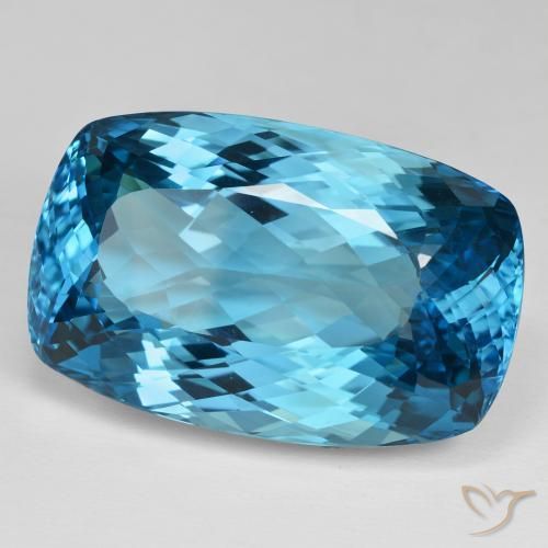 Best Cushion-Cut Swiss Blue Topaz for a Necklace