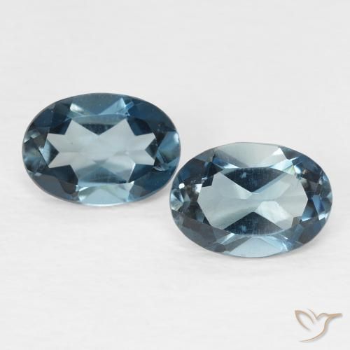 1.90ctw Natural London Blue Topaz, Oval, VVS-VS