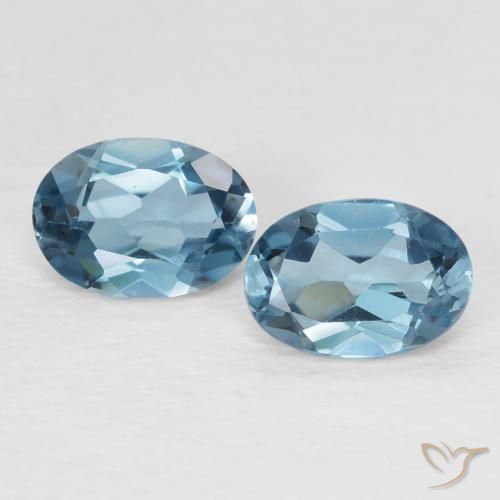 2.04ctw Natural London Blue Topaz, Oval, VVS-VS