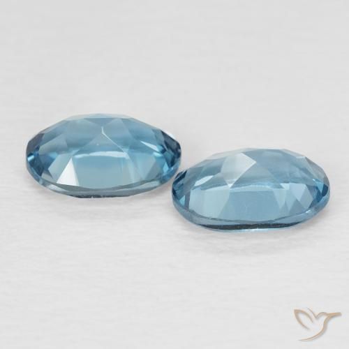 Topaz Gemstones in 7 x 5 mm (calibrated) Size for Sale, Topaz Stones in London Blue Color