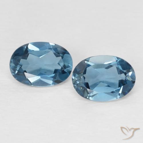 1.79ctw Natural London Blue Topaz, Oval, VVS-VS