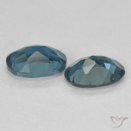 Topaz Gemstones in 7 x 5 mm (calibrated) Size for Sale, Topaz Stones in London Blue Color