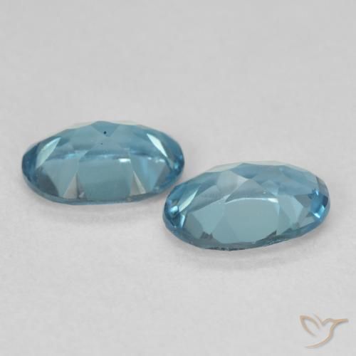 Topaz Gemstones in 7 x 5 mm (calibrated) Size for Sale, Topaz Stones in London Blue Color