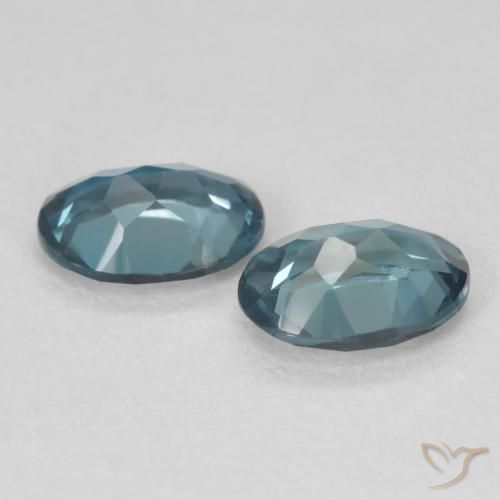 Topaz Gemstones in 7.2 x 5.2 mm Size for Sale, Topaz Stones in London Blue Color