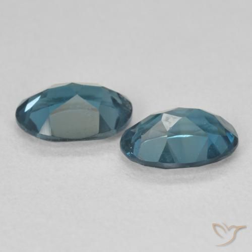 Topaz Gemstones in 7 x 5 mm (calibrated) Size for Sale, Topaz Stones in London Blue Color