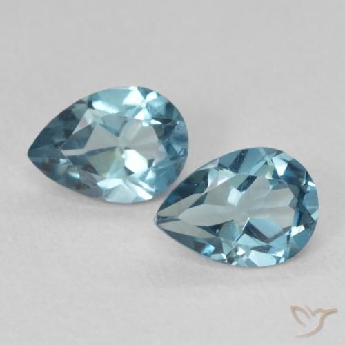 1.83ctw Natural Swiss Blue Topaz, Pear Shape, VS