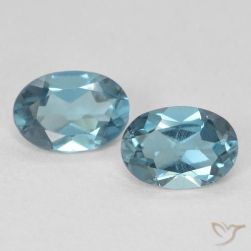 1.79ctw Natural London Blue Topaz, Oval, VS