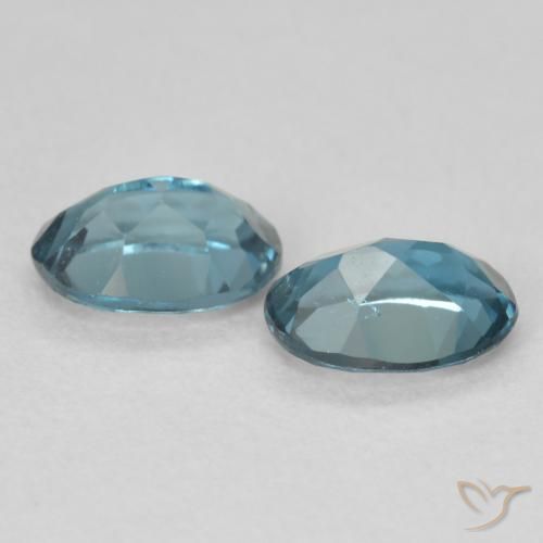 Topaz Gemstones in 7 x 5 mm (calibrated) Size for Sale, Topaz Stones in London Blue Color