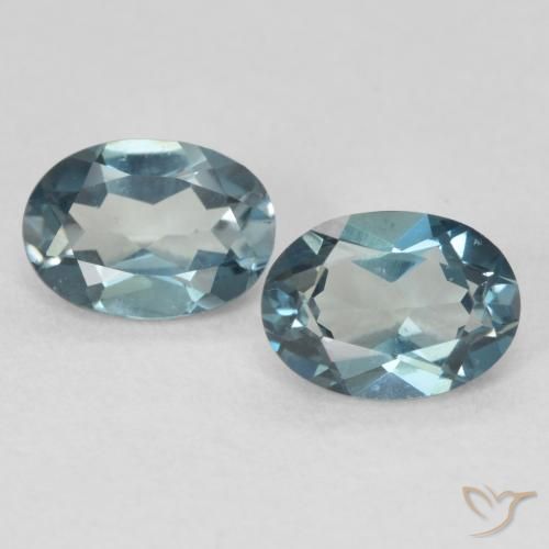 2.00ctw Natural London Blue Topaz, Oval, VS
