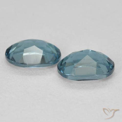 Topaz Gemstones in 7.1 x 5.2 mm Size for Sale, Topaz Stones in London Blue Color