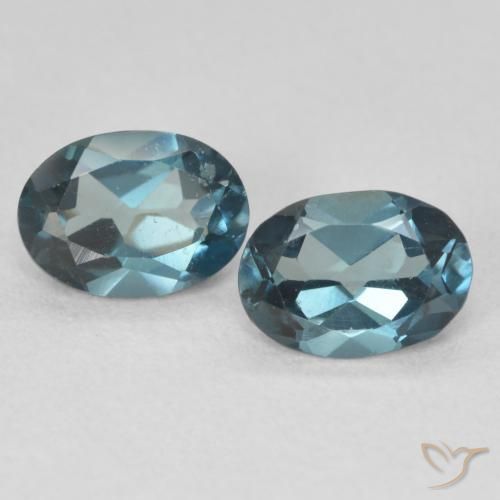 2.07ctw Natural London Blue Topaz, Oval, VS