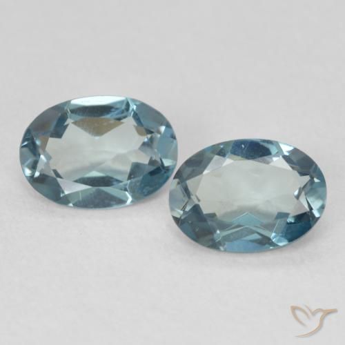 1.67ctw Natural London Blue Topaz, Oval, VS