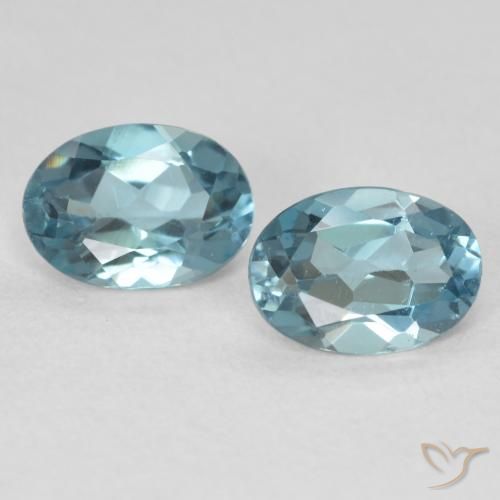 1.95ctw Natural London Blue Topaz, Oval, VS