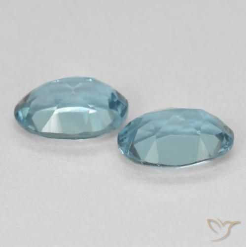 Topaz Gemstones in 7 x 5 mm (calibrated) Size for Sale, Topaz Stones in London Blue Color