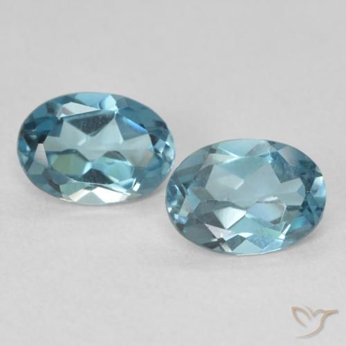 1.90ctw Natural London Blue Topaz, Oval, VS