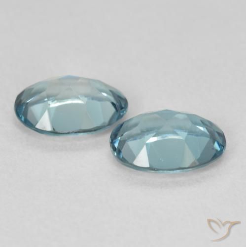 Topaz Gemstones in 7 x 5 mm (calibrated) Size for Sale, Topaz Stones in London Blue Color