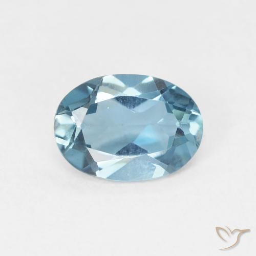0.89ct Natural London Blue Topaz, Oval, VVS