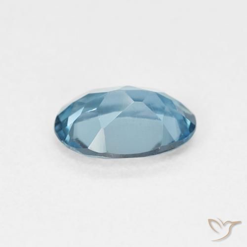 Topaz Gemstone in 7 x 5 mm (calibrated) Size for Sale, Topaz Stone in London Blue Color