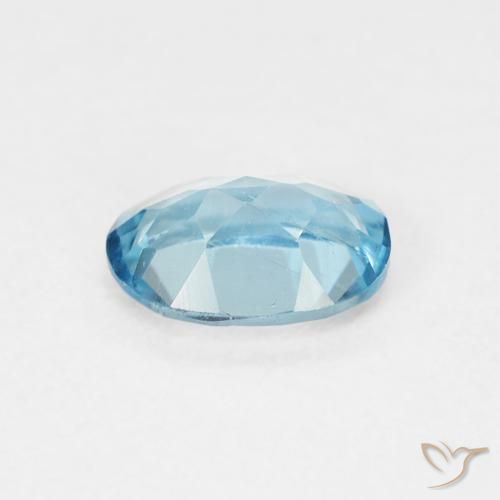 Topaz Gemstone in 7 x 5 mm (calibrated) Size for Sale, Topaz Stone in Swiss Blue Color