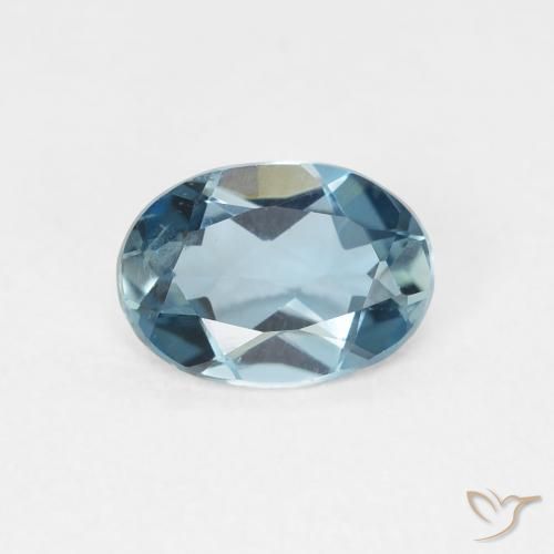 0.78ct Natural London Blue Topaz, Oval, VVS