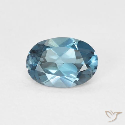 0.91ct Natural London Blue Topaz, Oval, VVS