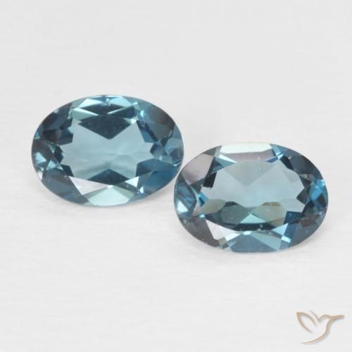 1.73ctw Natural London Blue Topaz, Oval, VVS-VS