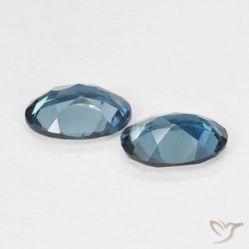 Topaz Gemstones in 7.1 x 5.3 mm Size for Sale, Topaz Stones in London Blue Color