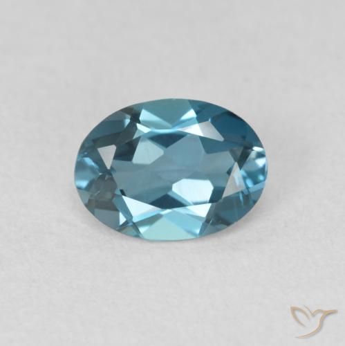 0.98ct Natural London Blue Topaz, Oval, VVS