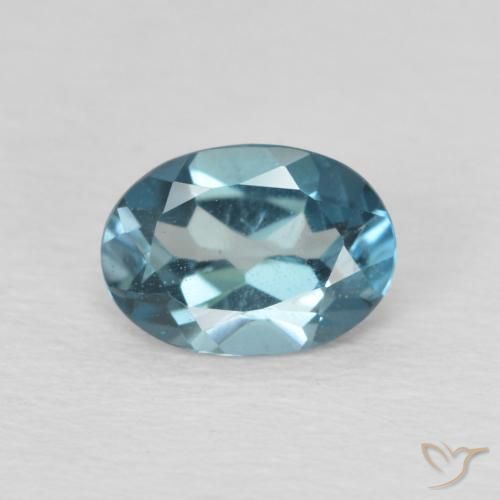 1.00ct Natural London Blue Topaz, Oval, VS