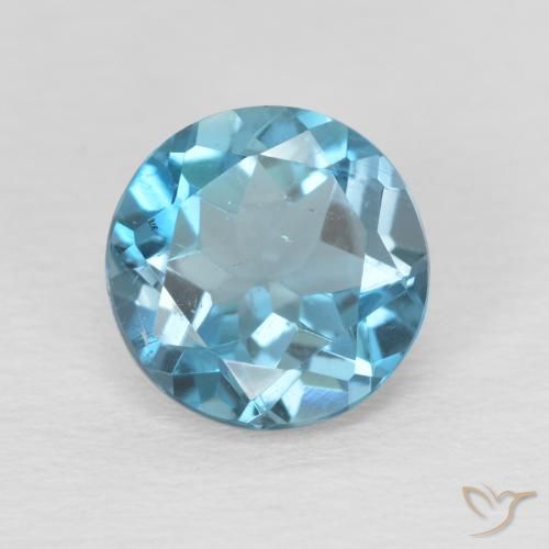 2.30ct Natural London Blue Topaz, Round, VS
