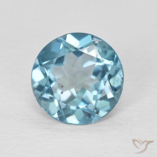 2.26ct Natural London Blue Topaz, Round, VVS-VS