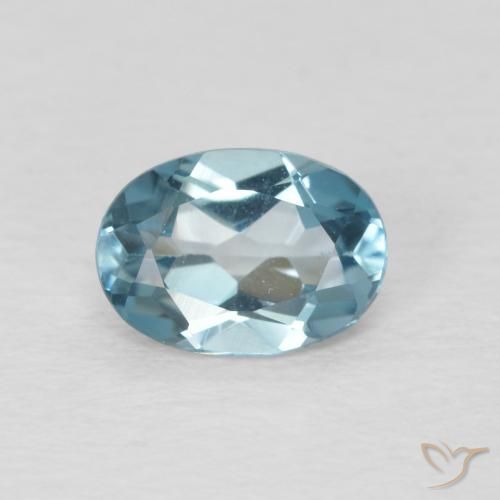 0.89ct Natural London Blue Topaz, Oval, VVS