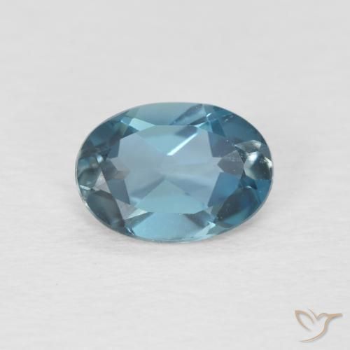 0.88ct Natural London Blue Topaz, Oval, VVS