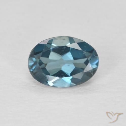 0.90ct Natural London Blue Topaz, Oval, VVS